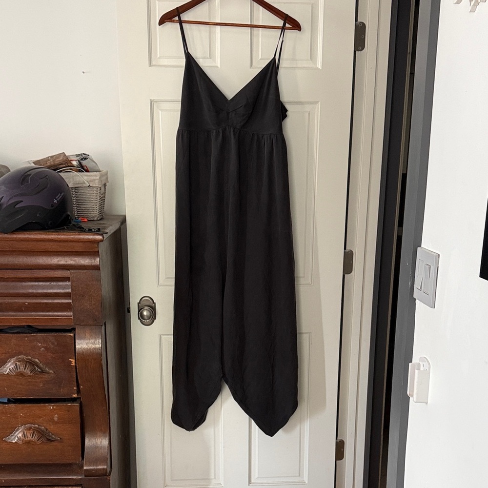Patagonia Black V-Neck Spaghetti Strap Jumpsuit